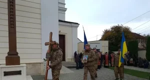 У Стрию попрощалися із захисником Русланом Корягою