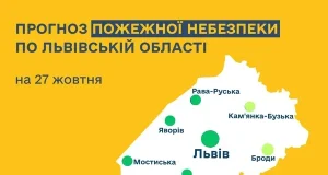 На 27 жовтня у Бродах та Кам’янці-Бузькій очікується низька пожежна небезпека