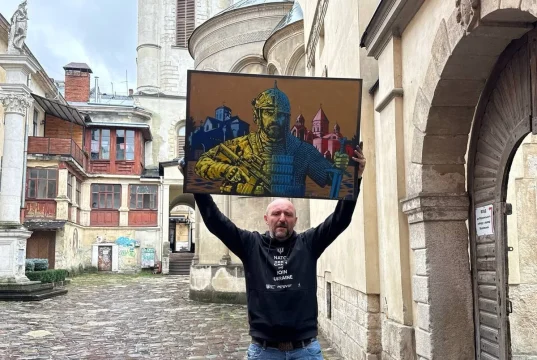 У Львові створили картину на честь вірмен-захисників України, яку покажуть у Єревані