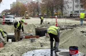 На вул. Мазепи у Львові готують основу під асфальт на обох ділянках реконструкції На вул.