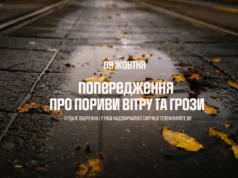 9 жовтня на Львівщині очікують сильний вітер і грози 9 жовтня на Львівщині очікують сильний вітер і грози