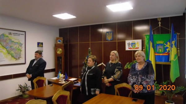 9 січня  квінтет «Срібні дзвони» вітав колектив Жовківської районної ради з Різдвяними святами